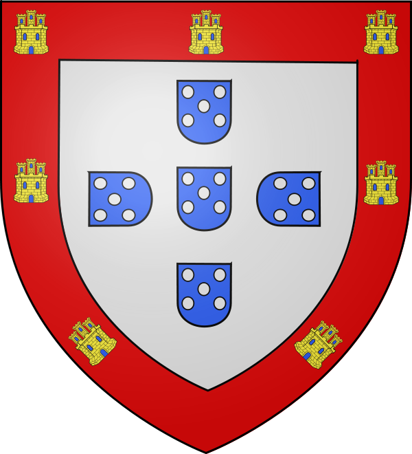 Wappen des portugiesischen Königs um 1481