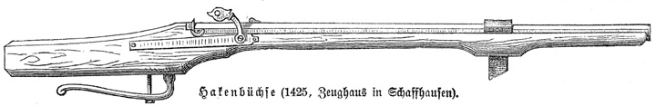 Hakenbüchse aus Meyers encyclopedia 1890